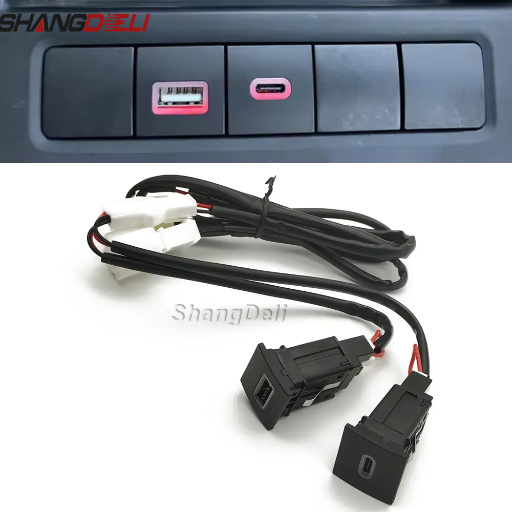 Usb C Power Adapter - Toma de cargador de coche Dual