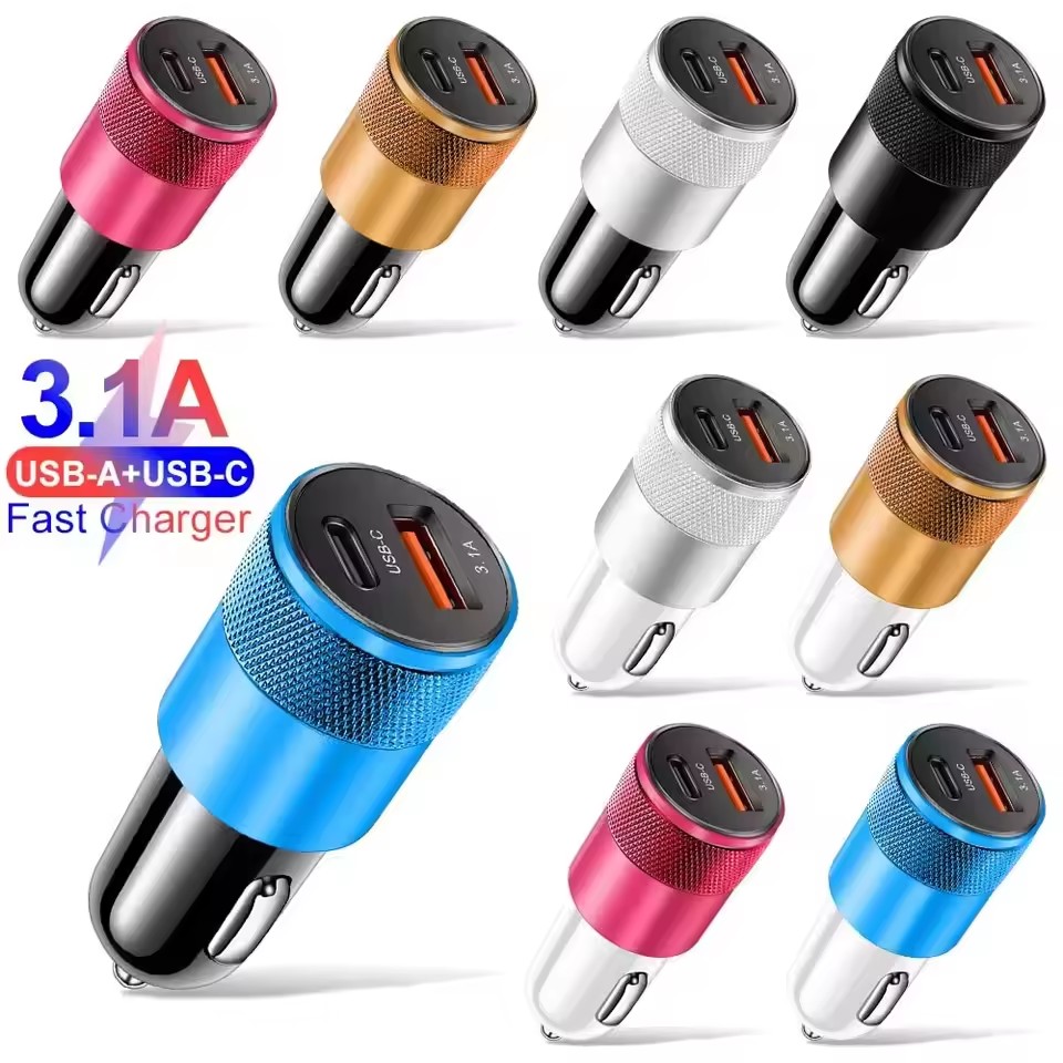 Cargador de coche USB 3.1A tip - Usb C Power Adapter reseña y precio