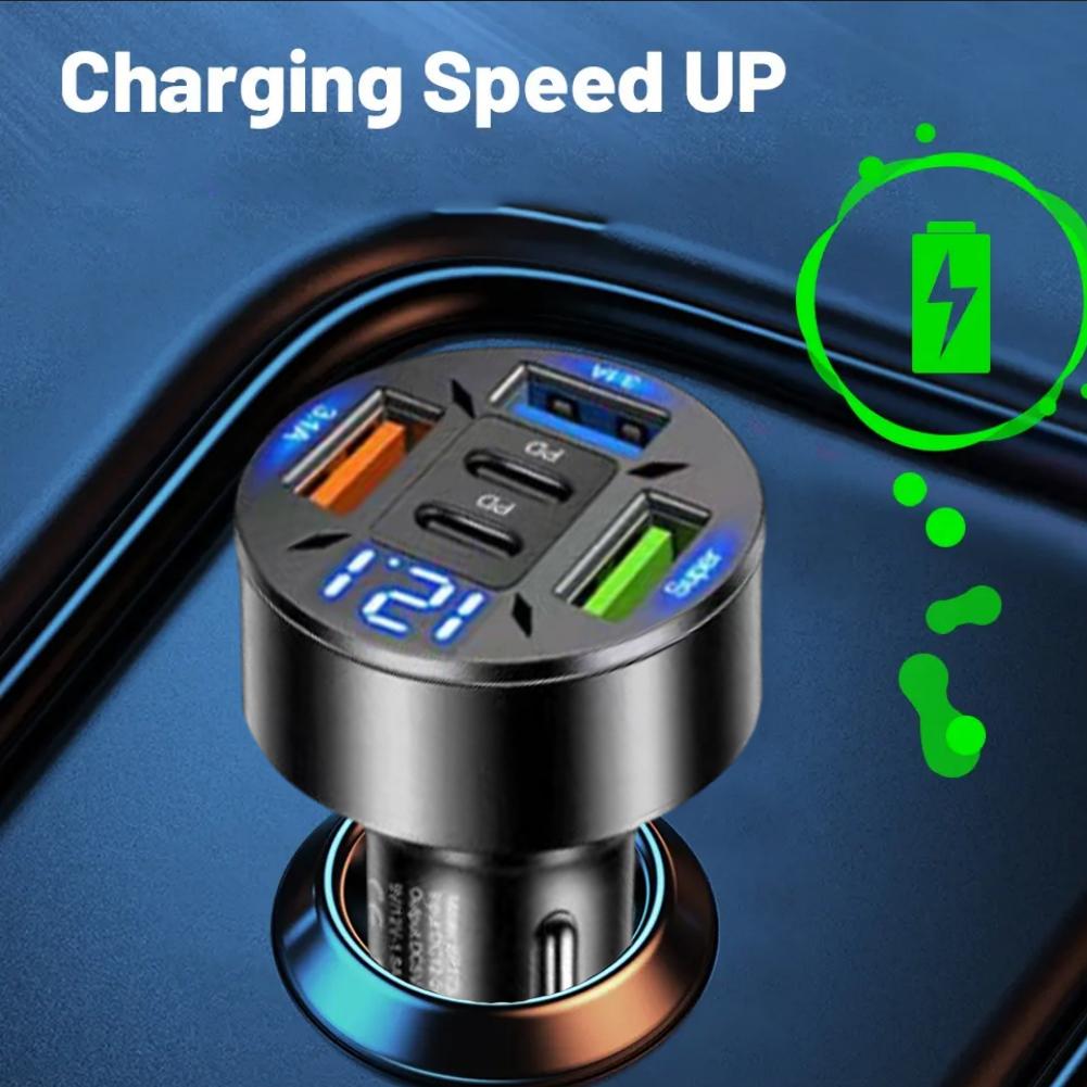 Cargador de Coche de 5 Puertos - Usb C Power Adapter reseña y precio