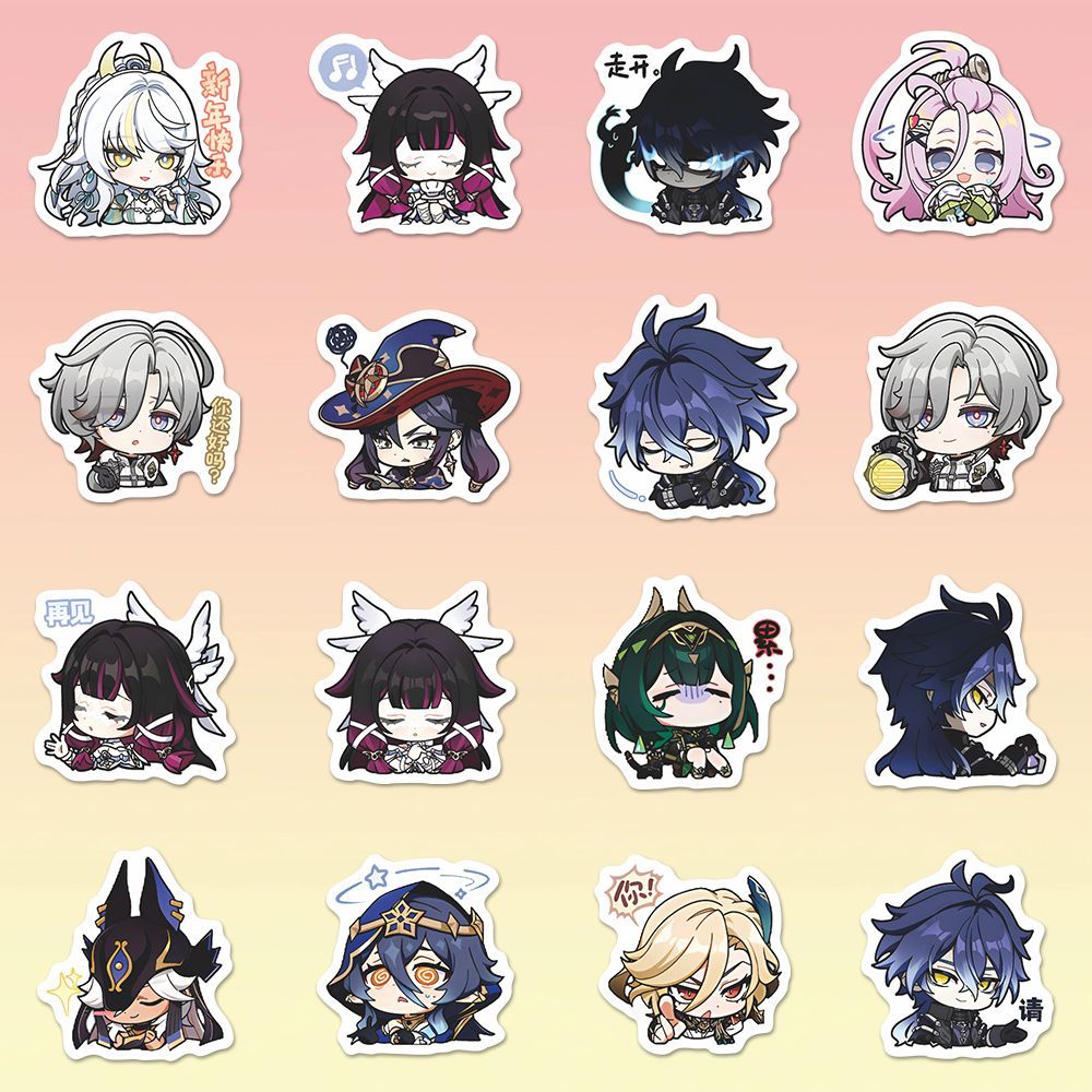64 pegatinas de anime de Gensh - Laptop Accessories reseña y precio